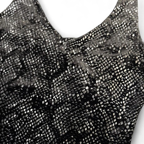 Grunge Y2K Faux Snake Skin Halter 2000s Party Top Alt Punk Goth - Picture 4 of 4